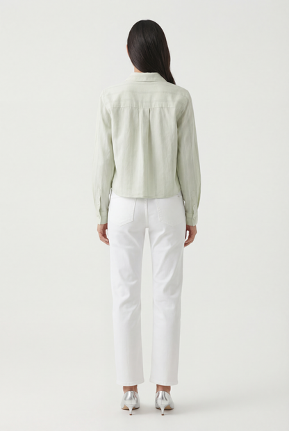 Ramy Stripe Button Down Top