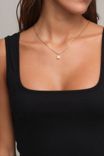 Rectangle Bezel Charm