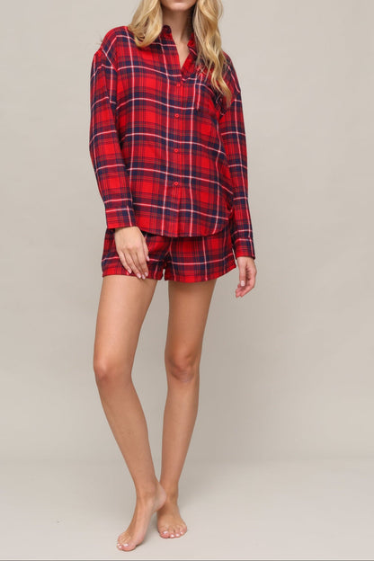 River Plaid Button Up