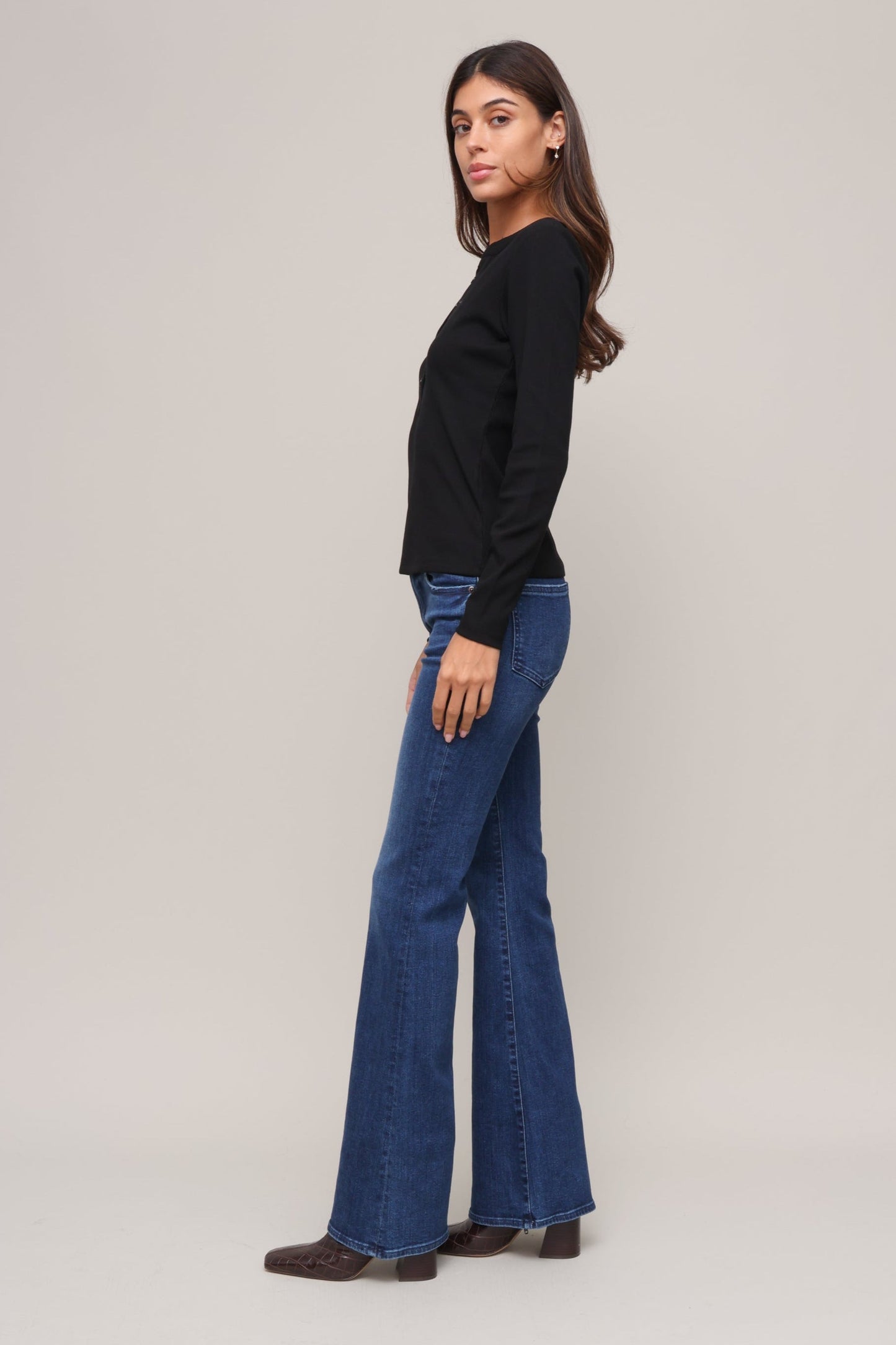 Rowan Ribbed Long Sleeve Henley