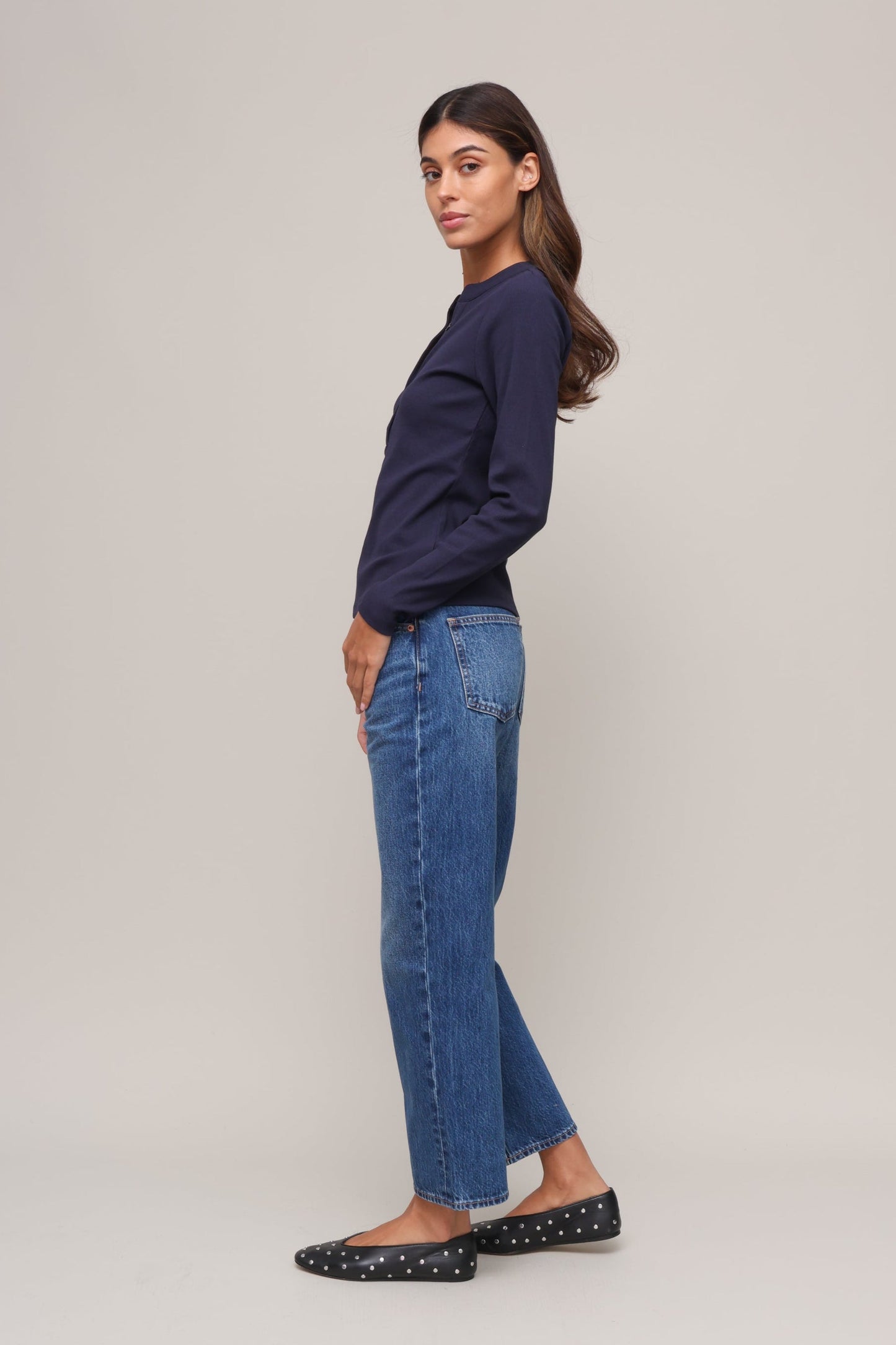 Rowan Ribbed Long Sleeve Henley