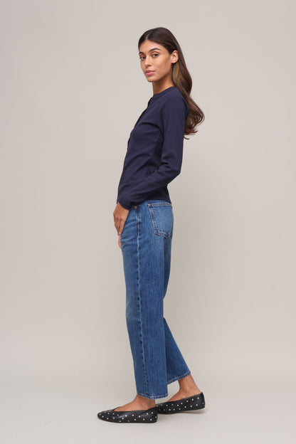 Rowan Ribbed Long Sleeve Henley