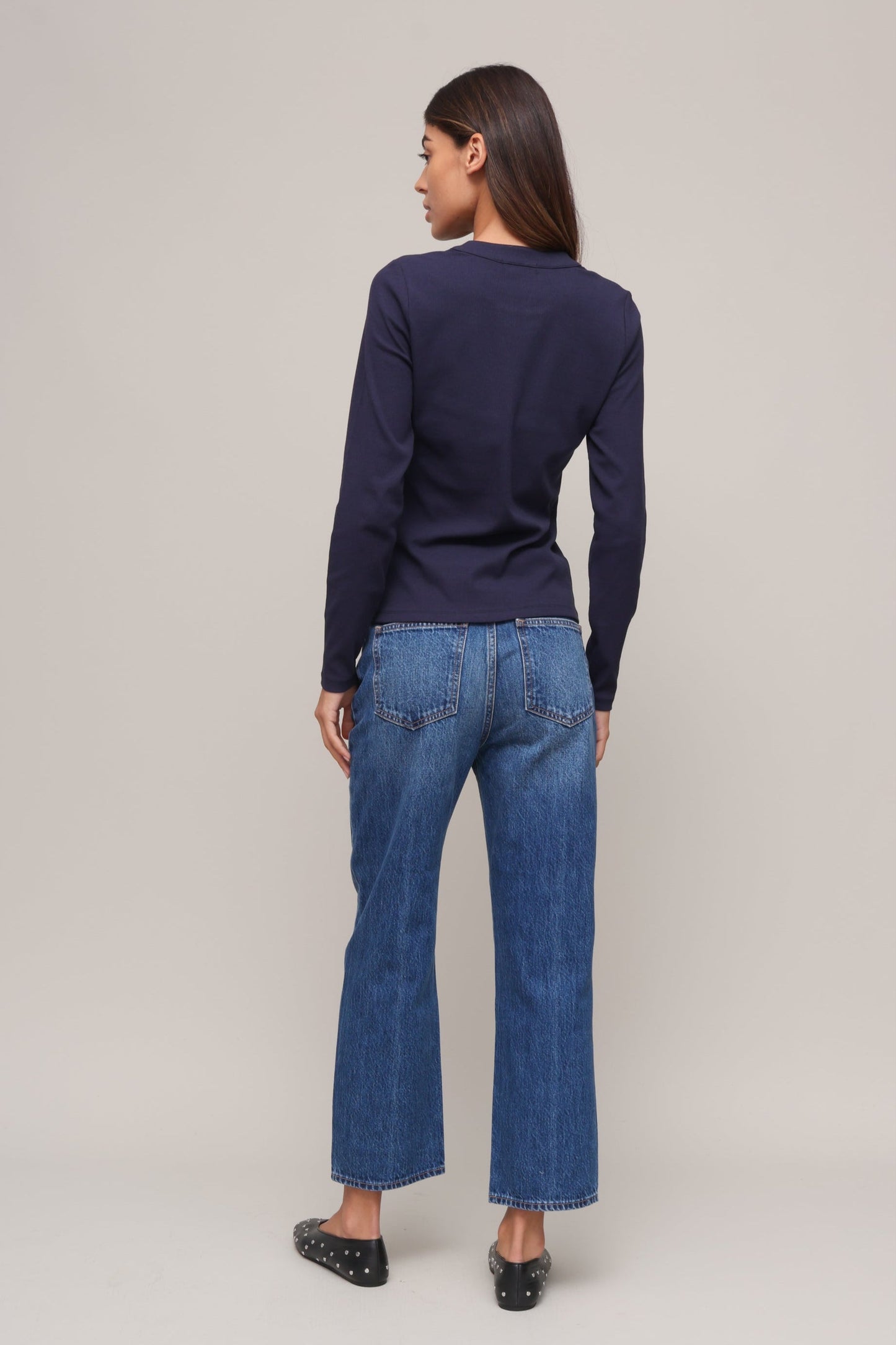 Rowan Ribbed Long Sleeve Henley