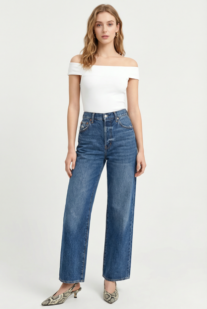 Second Skin Off The Shoulder Top