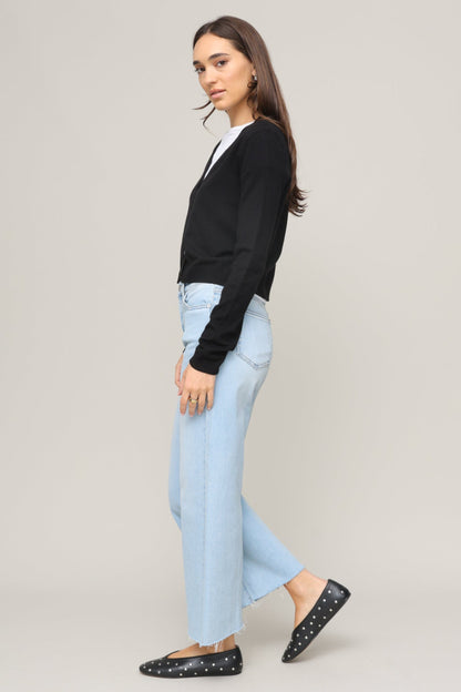 Slim Wide Leg Jeans