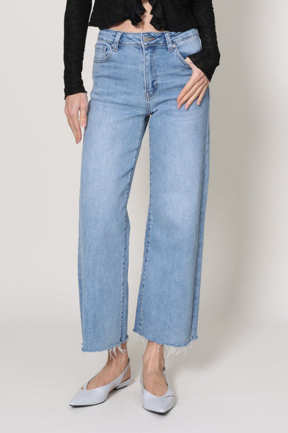 Slim Wide Leg Jeans