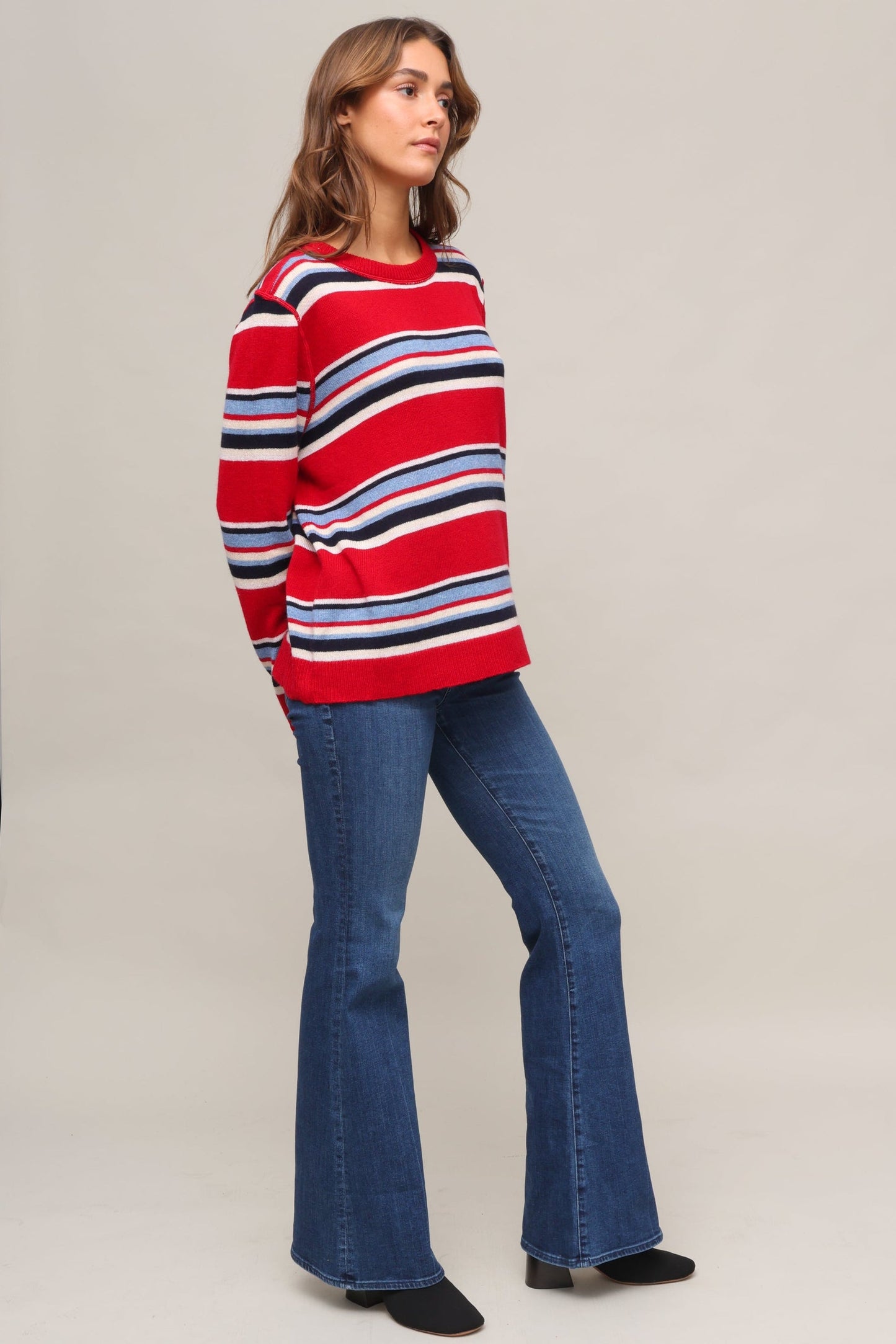 Sofia Stripe Boyfriend Sweater