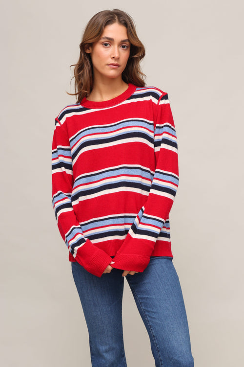 Sofia Stripe Boyfriend Sweater