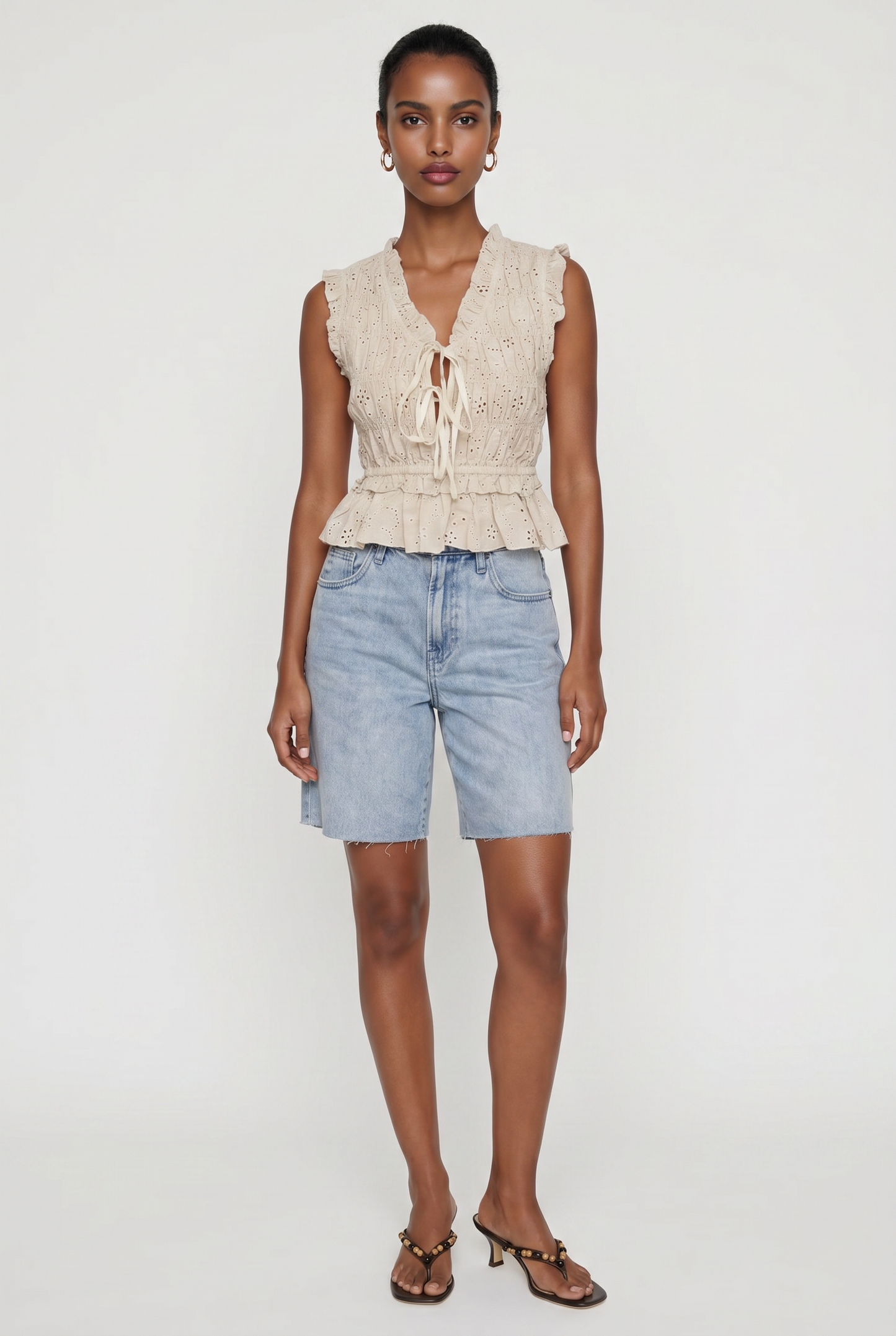 Natalie Eyelet Top