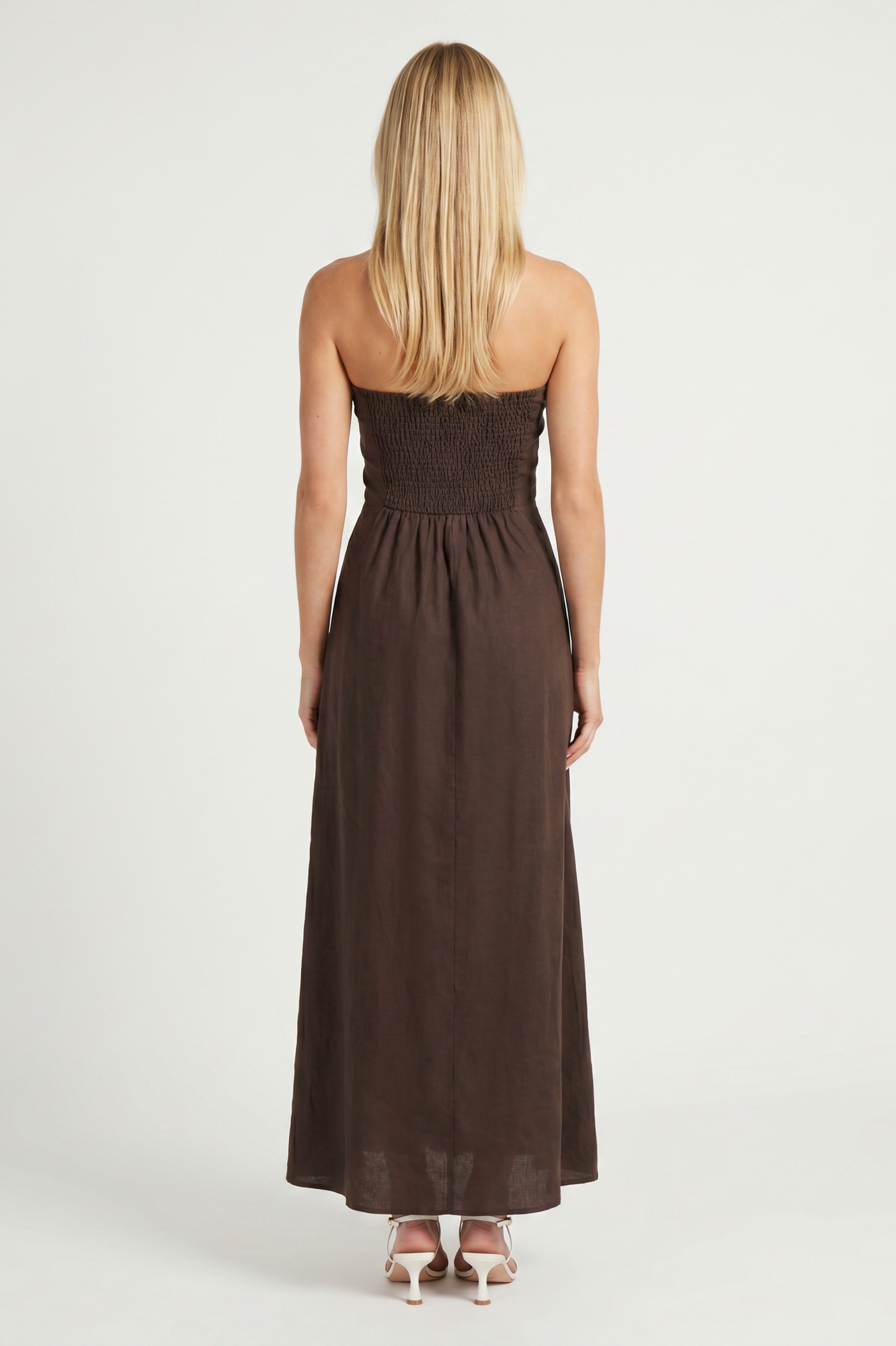 Via Roma Strapless Dress