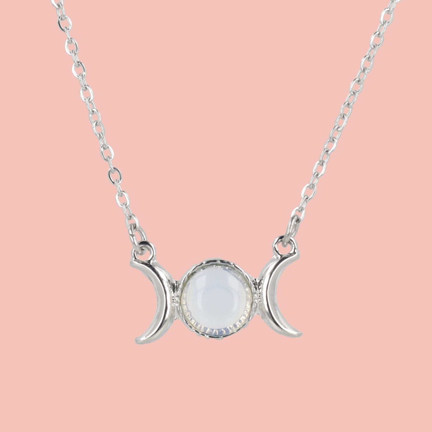 Opal Moon Necklace